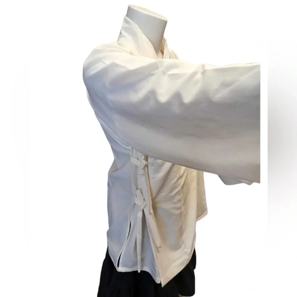 Kimono Ivory Long Sleeve Shirt Size XL - Picture 7 of 12